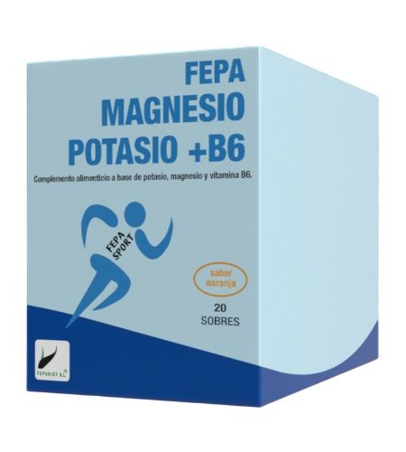 Fepa-Sport Magnesio, Potasio + B6 · Fepadiet · 20 sobres