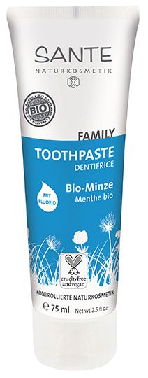 Dentífrico Family de Menta con Flúor · Sante · 75 ml