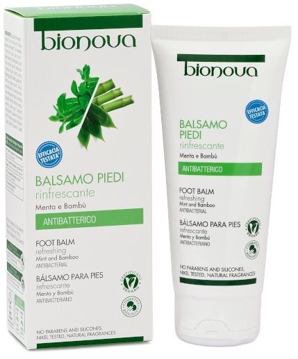 Bálsamo para Pies Refrescante de Menta y Bambú · Bionova · 100 ml