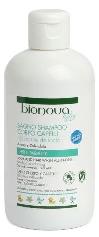 Gel de Baño Cuerpo y Cabello para Bebé · Bionova · 200 ml