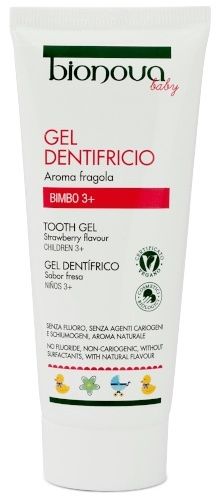 Gel Dentífrico para Niños Sabor Fresa · Bionova · 75 ml