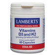 Vitamina D3 y K2 · Lamberts · 60 cápsulas