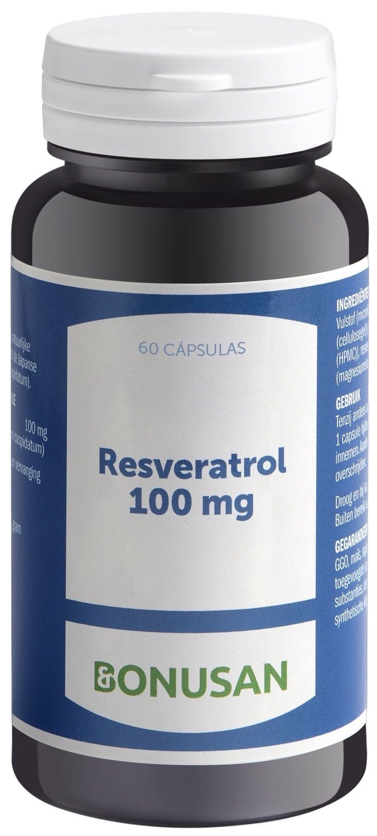 Resveratrol 100 mg · Bonusan · 60 cápsulas