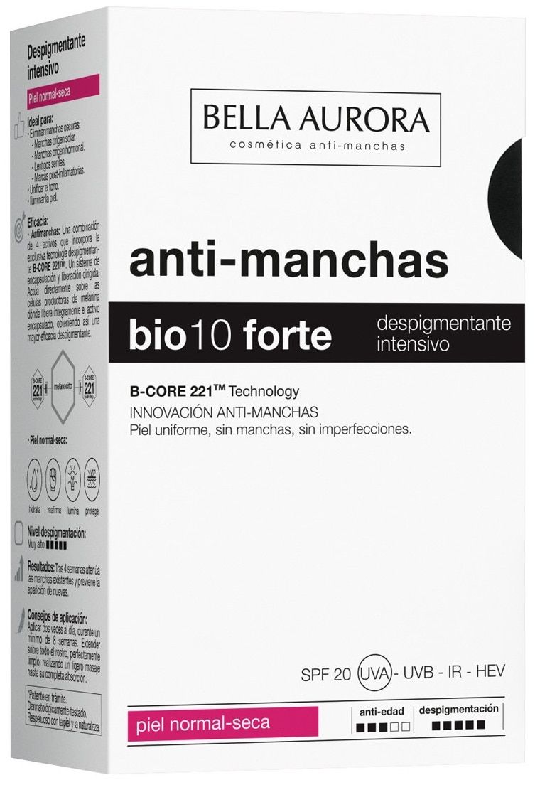 Bio10 Forte Despigmentante Intensivo Pieles Normales · Bella Aurora · 30 ml