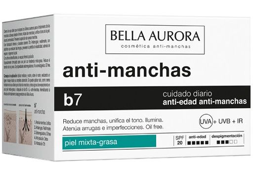 Crema Antimanchas y Antiedad - Piel Mixta-Grasa · Bella Aurora · 50 ml