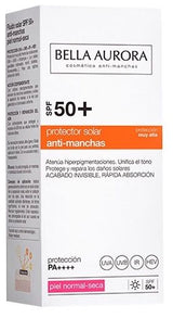 Fluido Solar SPF 50+ Antimanchas - Piel Normal-Seca · Bella Aurora · 50 ml