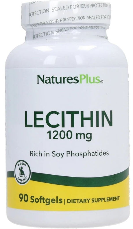 Lecitina de Soja 1.200 mg · Nature's Plus · 90 perlas