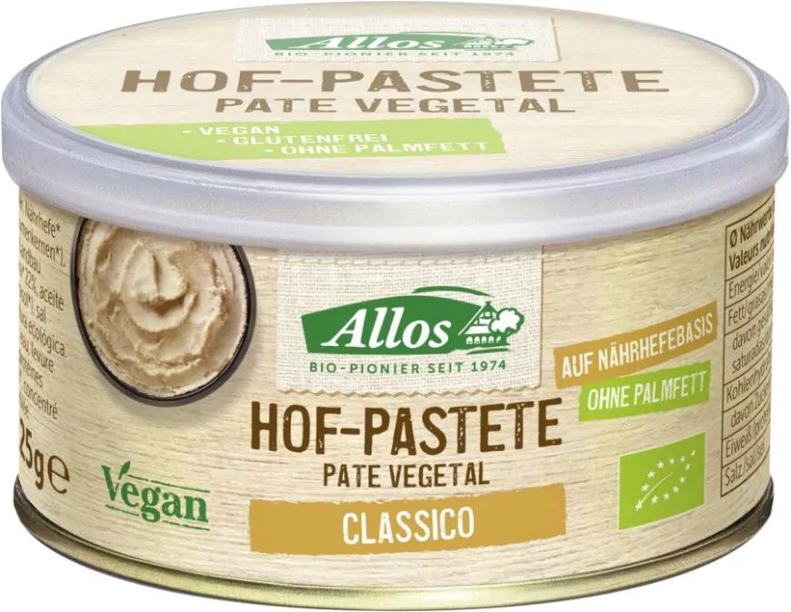 Paté Vegetal Clásico · Allos · 125 gramos