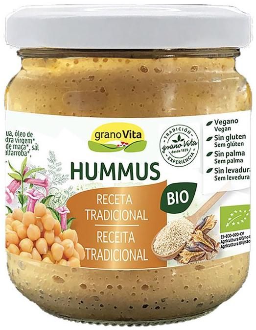 Hummus Receta Tradicional Bio · Granovita · 175 gramos