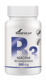 Vitamina B3 (Niacina) - Liberación Sostenida · Soria Natural · 60 comprimidos