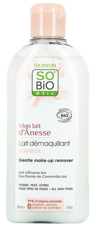 Leche Desmaquillante Suave · So’Bio etic · 200 ml