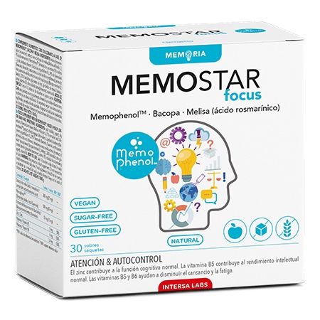 Memostar Focus · Dietéticos Intersa · 30 sobres