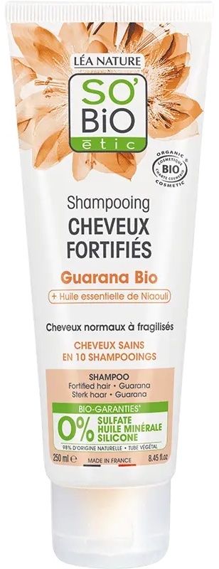 Champú Cabello Fuerte Guaraná · So’Bio etic · 250 ml