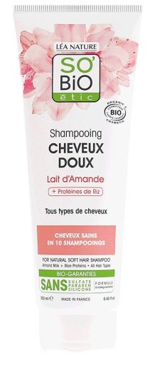 Champú Suave Leche de Almendras · So’Bio etic · 250 ml