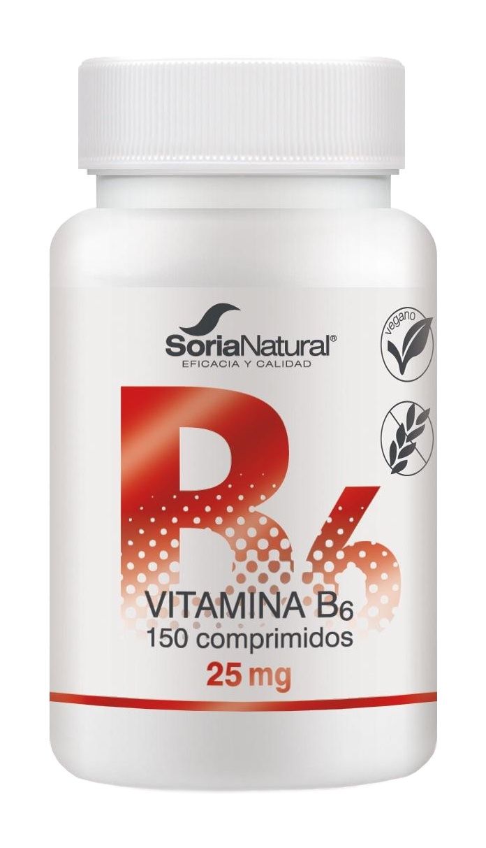 Vitamina B6 - Liberación Sostenida · Soria Natural · 150 comprimidos