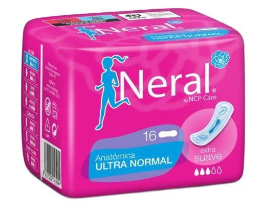 Compresas Anatómicas Ultra Normal · Neral · 16 unidades