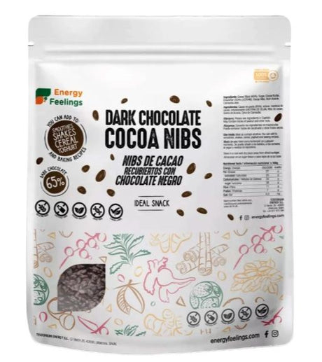 Nibs Bañados en Chocolate Negro · Energy Feelings · 1 kg