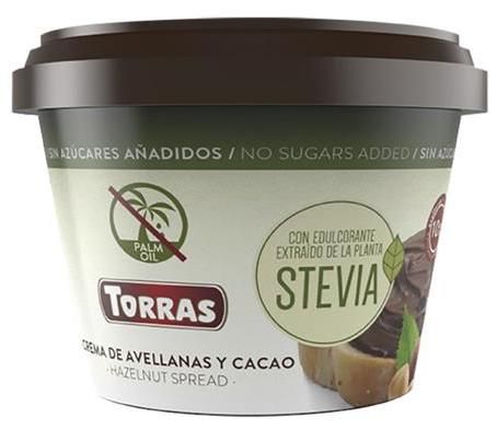 Crema de Cacao con Avellanas Sin Azúcar · Torras · 200 gramos