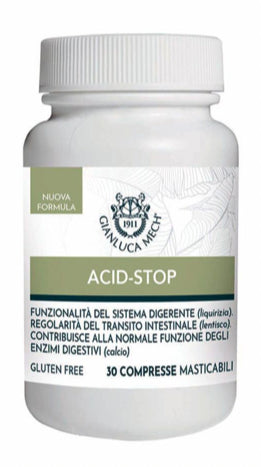 Acid-Stop · Gianluca Mech · 30 comprimidos masticables