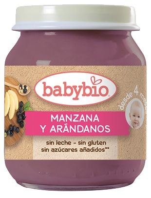 Tarrito de Manzana y Arándanos · Babybio · 130 gramos