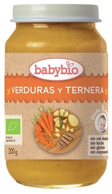 Tarrito de Verduras y Ternera · Babybio · 200 gramos