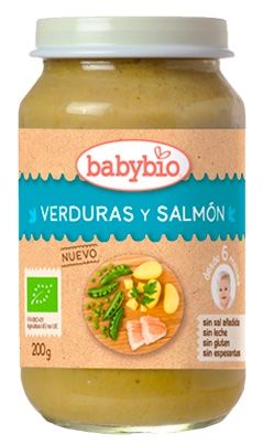 Tarrito de Verduras y Salmón · Babybio · 200 gramos