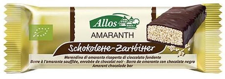 Barrita de Amaranto con Chocolate Negro Bio · Allos · 25 gramos