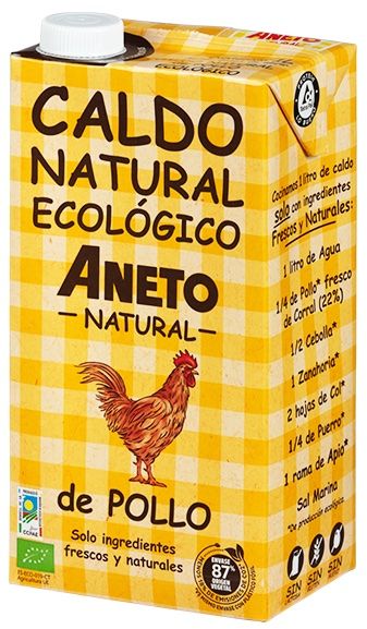 Caldo Natural Ecológico de Pollo · Aneto · 1 litro