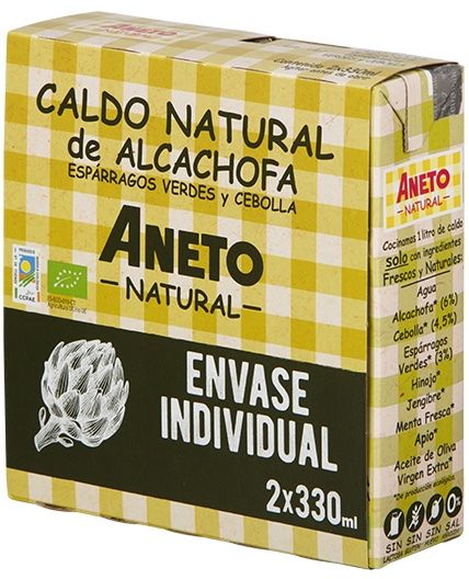 Pack Caldo de Alcachofa Bio · Aneto · 2x330 ml