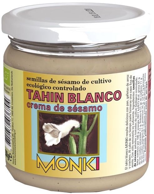 Tahini Blanco Sin Sal · Monki · 330 gramos