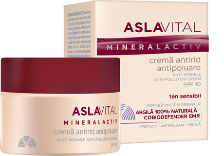 Crema Anti-Arrugas y Anti-Contaminación SPF10 · Aslavital · 50 ml