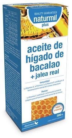 Aceite de Hígado de Bacalao con Jalea Real Plus · Naturmil · 500 ml