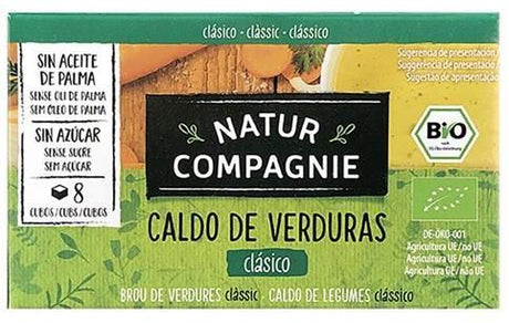 Cubitos de Caldo de Verduras Bio · Natur Compagnie · 8 cubitos