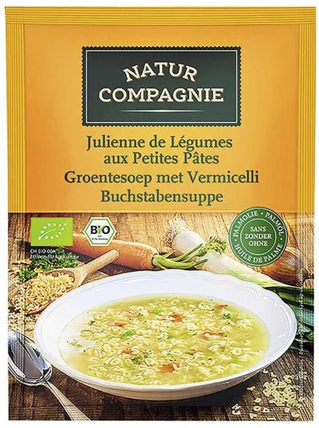 Sopa Juliana y Pasta Bio · Natur Compagnie · 50 gramos