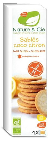 Galletas de Coco y Limón Sin Gluten Bio · Nature & Cie · 125 gramos