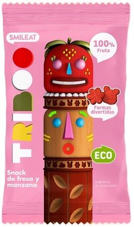 Snack Triboo de Fresa y Manzana · Smileat · 25 gramos