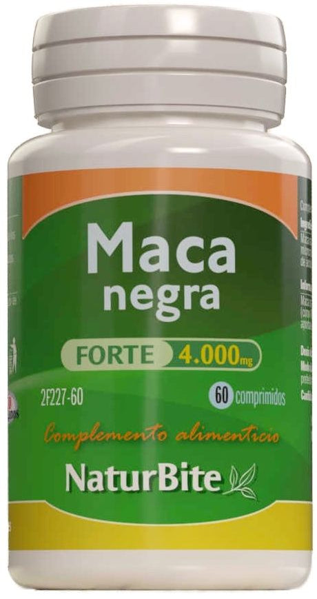 Maca Negra Forte 4.000 mg · NaturBite · 60 comprimidos