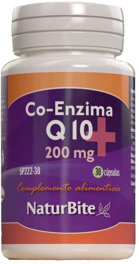 Co-Enzima Q10 200 mg · NaturBite · 30 cápsulas