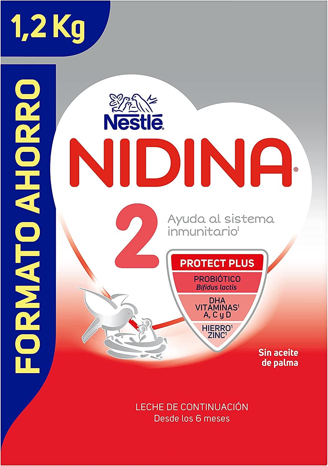 Nidina 2 Leche en Polvo de Continuación · Nestlé · 1.200 gramos