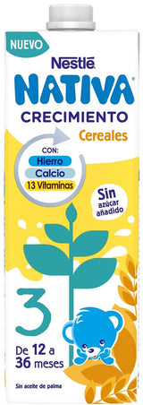 Nativa 3 Leche Líquida de Crecimiento con Cereales  · Nestlé · 1 litro