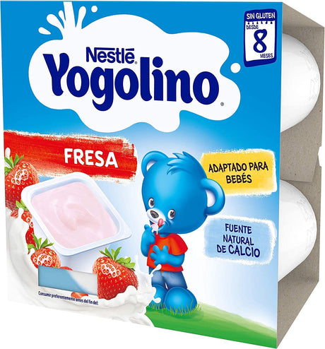 Yogolino Yogurt de Fresa · Nestlé · 4x100 gramos