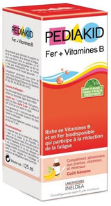 Jarabe Infantil de Hierro + Vitamina B · Pediakid · 125 ml