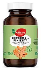 Curcuma con Pimienta BIO · El Granero Integral · 120 cápsulas