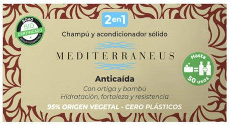 Champú & Acondicionador Sólido - Anticaída · Mediterraneus · 55 gramos