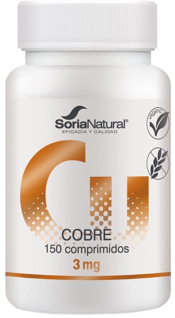 Cobre - Liberación Sostenida · Soria Natural · 150 comprimidos