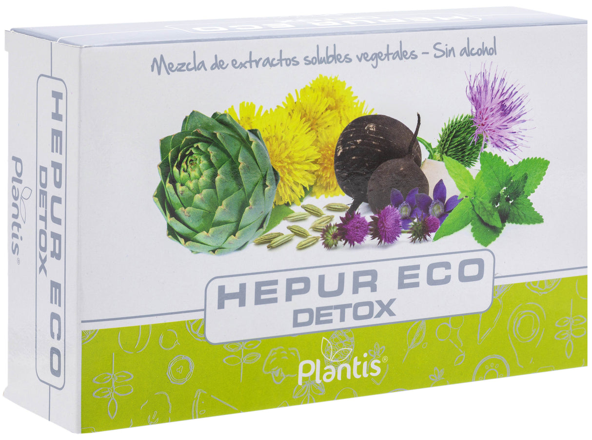 Hepur Eco Detox · Plantis · 20 ampollas