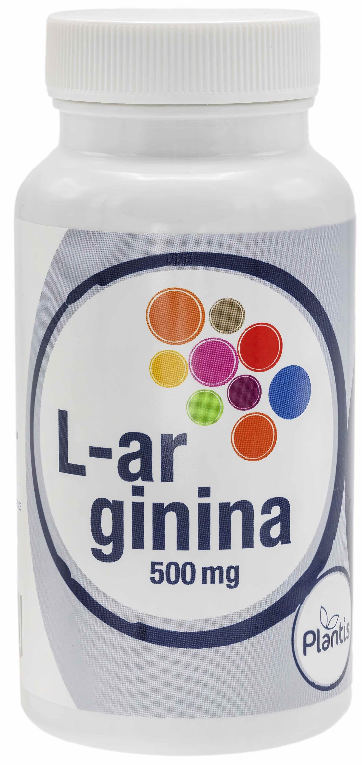 L-Arginina 500 mg · Plantis · 60 cápsulas