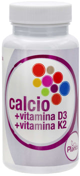 Calcio + Vitamina D3 & K2 · Plantis · 60 cápsulas