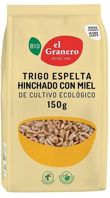 Trigo Espelta Hinchado con Miel · El Granero Integral · 150 gramos