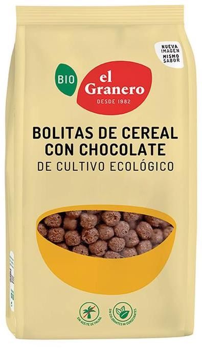 Bolitas de Cereales con Chocolate · El Granero Integral · 300 gramos